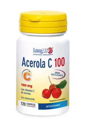 Acerola C 100 120 chewable tablets of 500mg Longlife Bargain