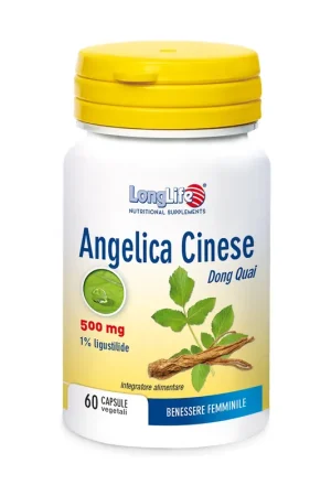 High Quality Chinese Angelica Female Wellness 60 vegetable capsules of 600mg Longlife
