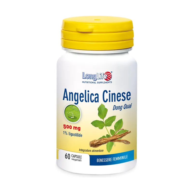 High Quality Chinese Angelica Female Wellness 60 vegetable capsules of 600mg Longlife