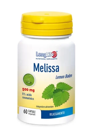 Melissa 60 vegetable capsules of 650mg Longlife High Quality