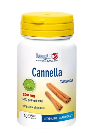 Cinnamon 500mg metabolism 60 capsules Longlife Fast Shipping