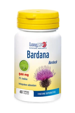 Brand New Burdock 60 vegetable capsules of 600mg Longlife