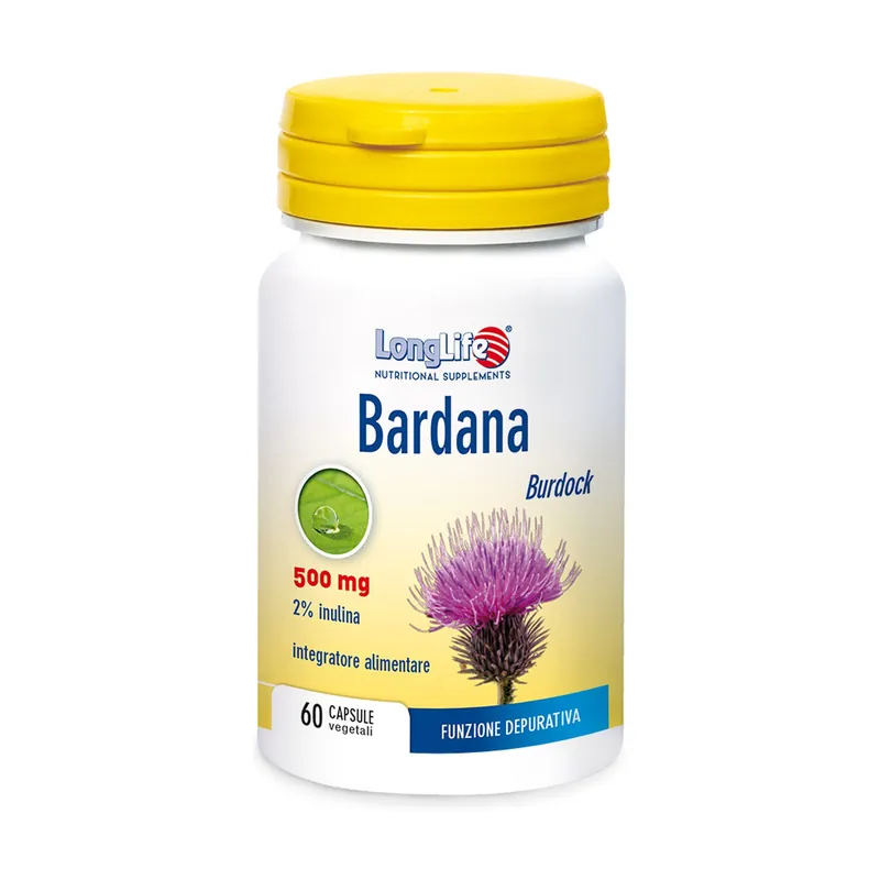 Brand New Burdock 60 vegetable capsules of 600mg Longlife