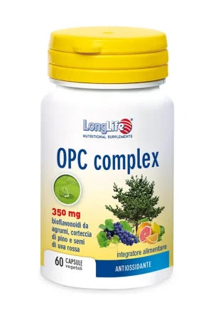 OPC Complex 60 vegetable capsules of 500mg Longlife While Supplies Last