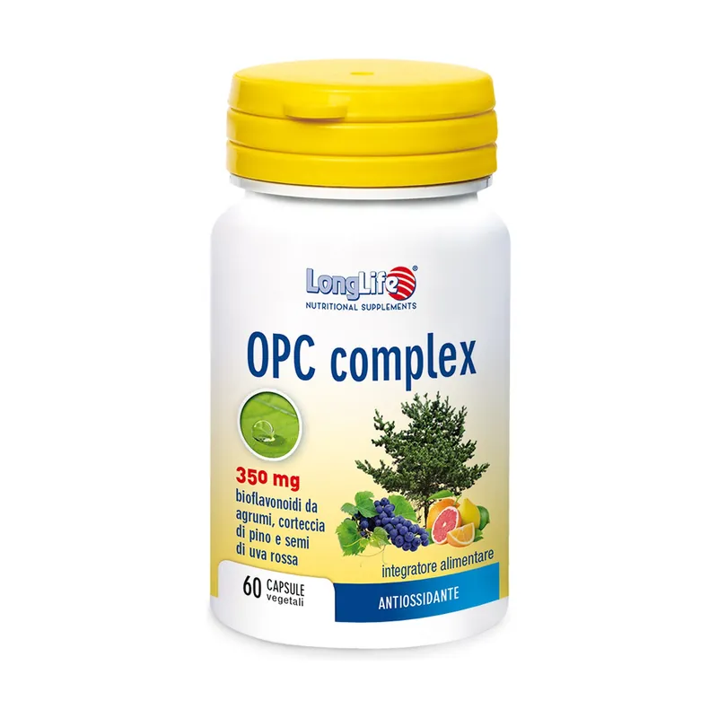 OPC Complex 60 vegetable capsules of 500mg Longlife While Supplies Last