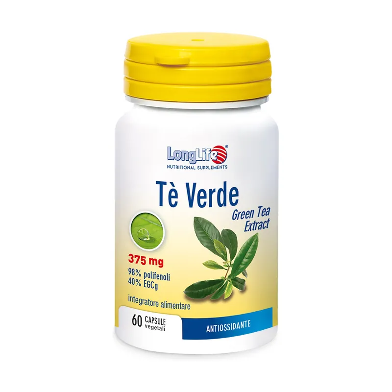 New Release Green tea 60 vegetable capsules of 600mg Longlife