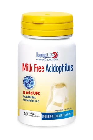 Milk Free Acidophilus 60 capsules Longlife Best Price
