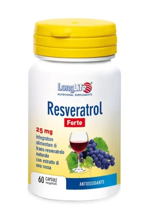 Resveratrol Forte 60 vegetable capsules of 600mg Longlife Deal