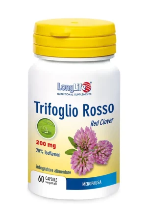 Red clover 60 vegetable capsules of 600mg Longlife Bargain