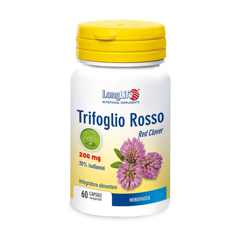 Red clover 60 vegetable capsules of 600mg Longlife Bargain