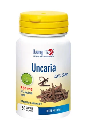 Uncaria 60 vegetable capsules of 450mg Longlife Low Price