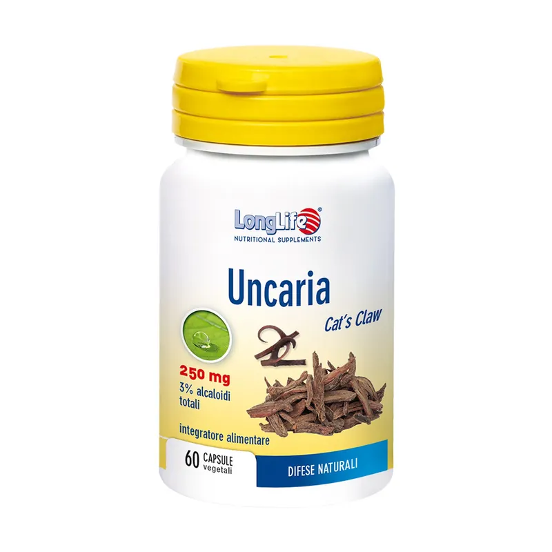 Uncaria 60 vegetable capsules of 450mg Longlife Low Price