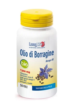 Borage oil Cutaneous bio trophism 50 softgels of 1750mg Longlife Price Drop