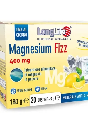 Latest Magnesium Fizz 20 packets of 9g Longlife