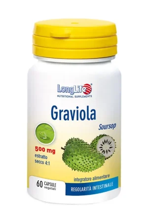 Crafted Graviola 60 vegetable capsules of 600mg Longlife