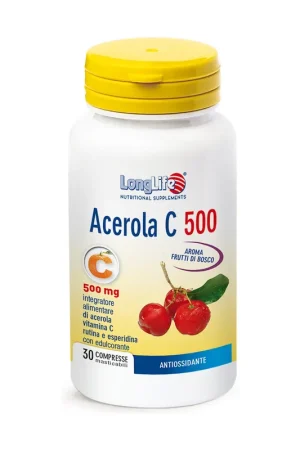 Acerola C 500 30 chewable tablets of 2.6g Longlife Trending