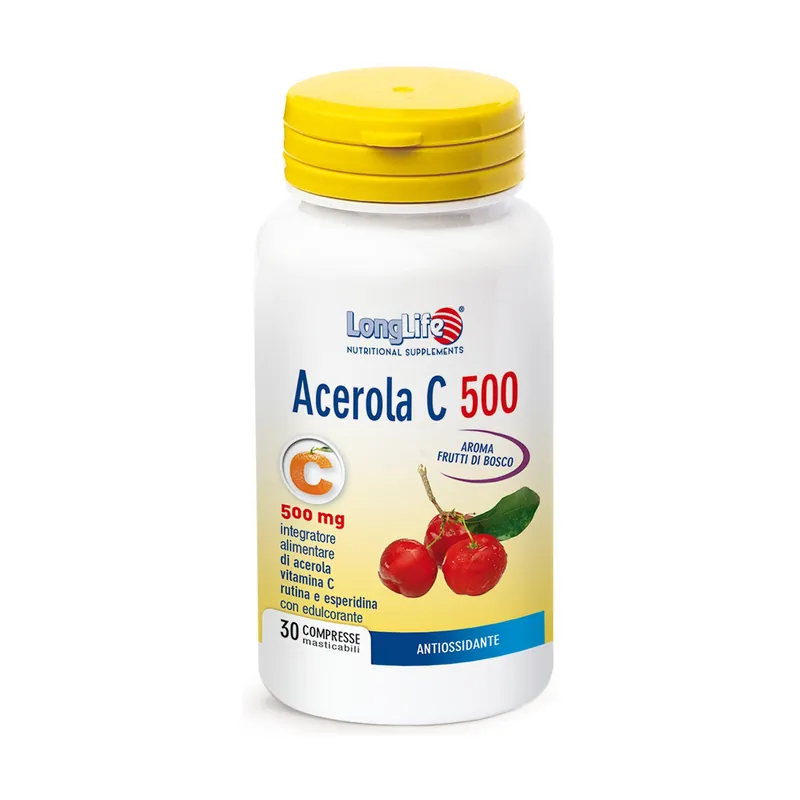 Acerola C 500 30 chewable tablets of 2.6g Longlife Trending