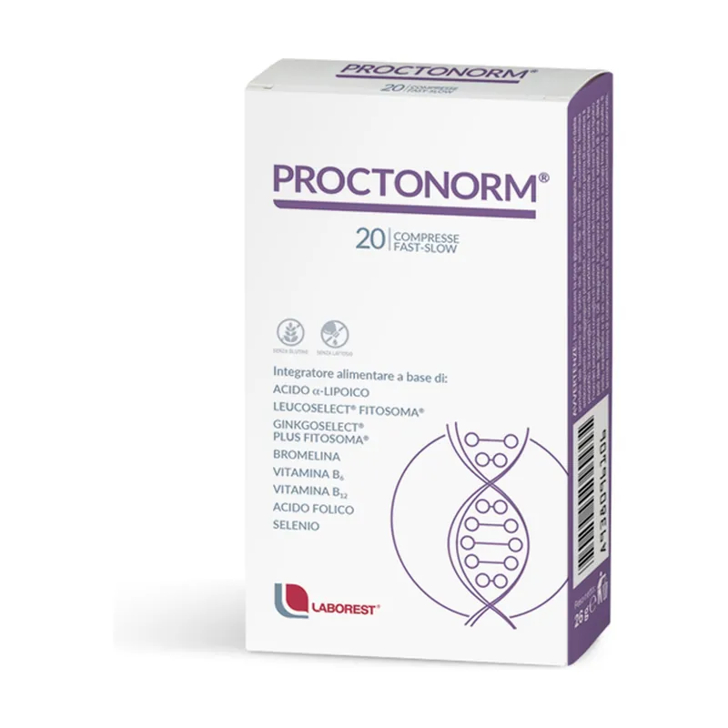 Proctonorm 20 tablets of 1.3g Laborest Place Order