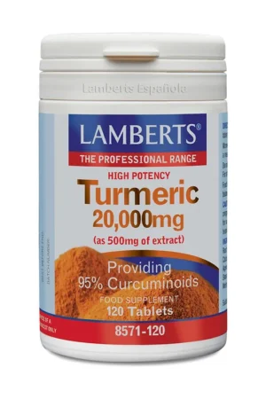 Turmeric 20.000 mg 120 tablets (20000mg) Lamberts Budget