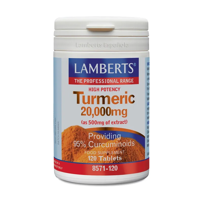 Turmeric 20.000 mg 120 tablets (20000mg) Lamberts Budget
