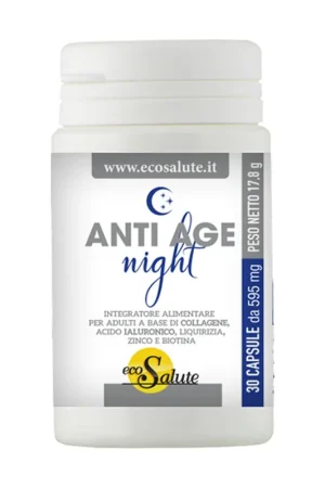 Brand New AntiAge Night 30 capsules of 595mg Ecosalute