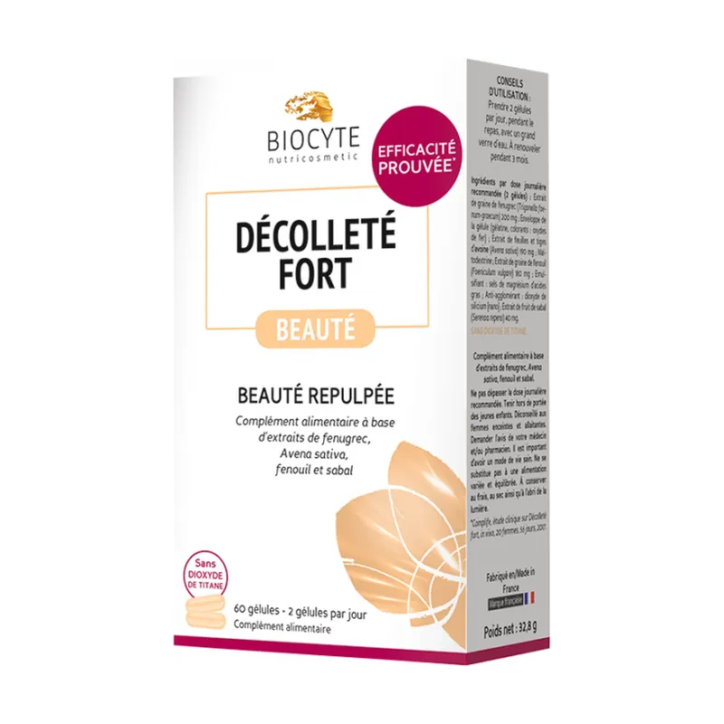 Clearance Strong neckline 60 capsules Biocyte