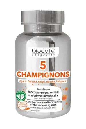 5 Mushrooms 30 capsules Biocyte Limited Offer