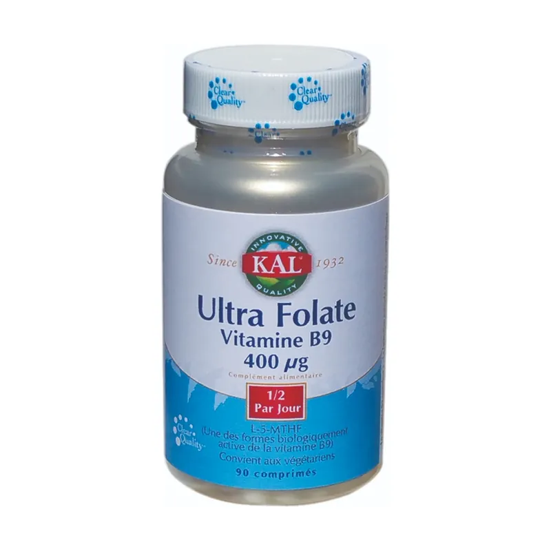 Direct From Factory Ultra Folate 90 tablets (400μg) Kal