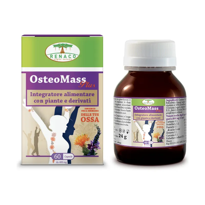 Certified Osteomass Plus 60 tablets of 400mg Renaco