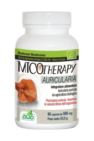 Professional Grade Micotherapy auricularia 90 capsules of 595mg AVD Reform