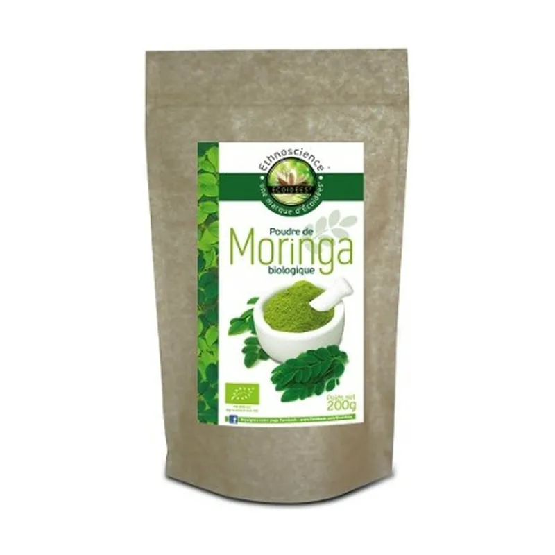 Get Yours ORGANIC Moringa powder 200 g of powder Ecoidees