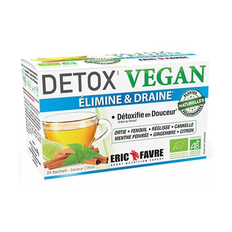 Mega Sale Lemon herbal vegan detox 20 infusion bags Eric Favre
