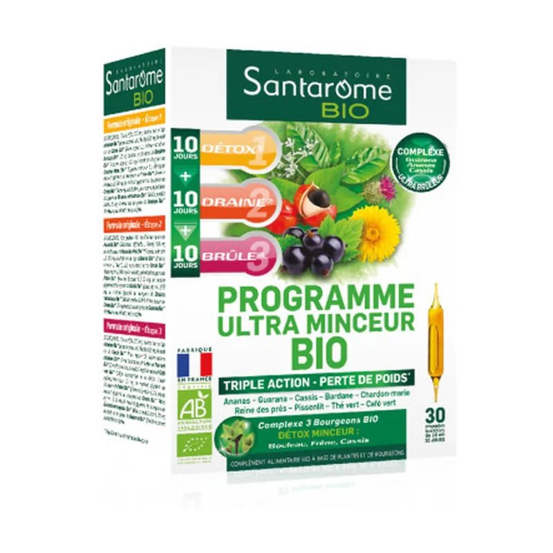 Ultra Tonic Program 30 ampoules Santarome Time-Limited
