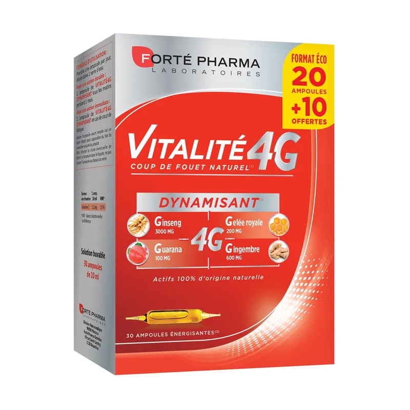 Trending Vitality 4G Energizing 30 ampoules Forté Pharma