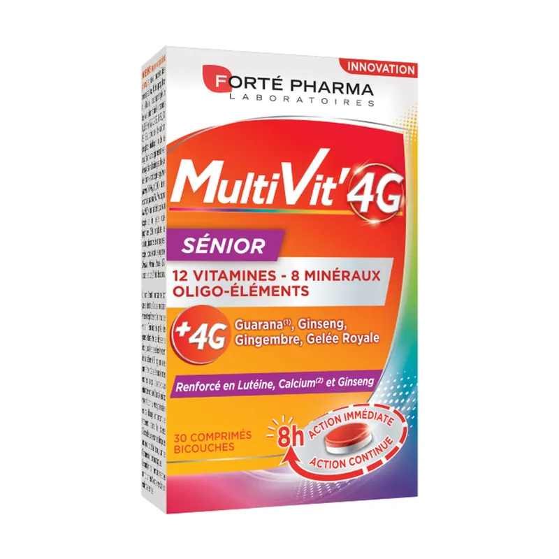 Multivit ‘4G Senior 30 capsules Forté Pharma Fresh Stock