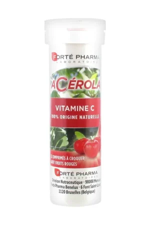 Acerola Tube 12 chewable tablets Forté Pharma Hassle-Free Returns