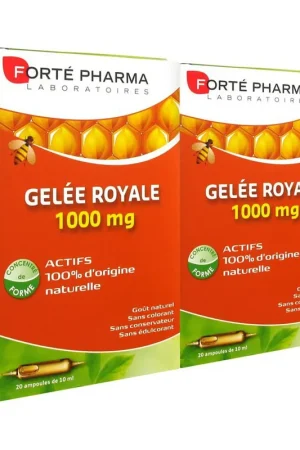 Best Seller Batch of 2 Royal Jelly 1000 mg 40 ampoules Forté Pharma