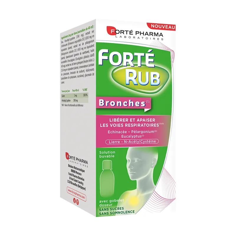 Low Price Forté Rub Syrup Bronches 200 ml Forté Pharma