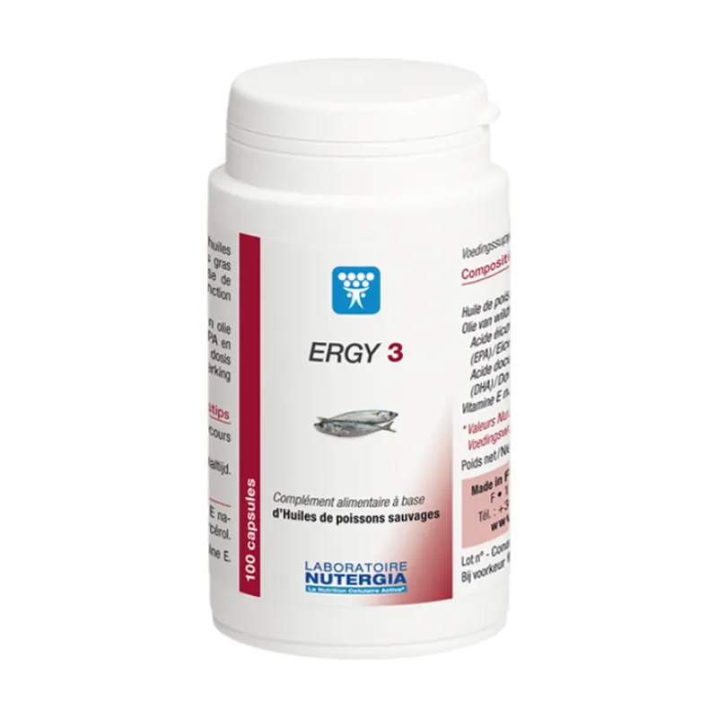 Price Cut Ergy 3 100 capsules Nutergia