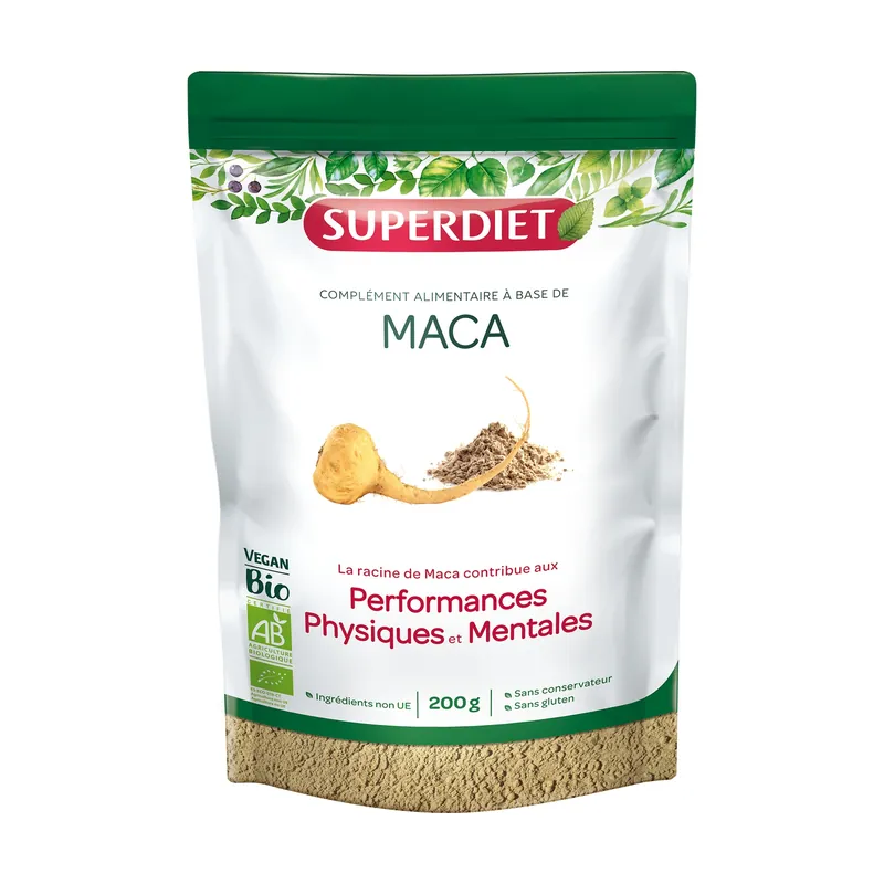 Best Seller Organic Maca 200 g of powder Superdiet