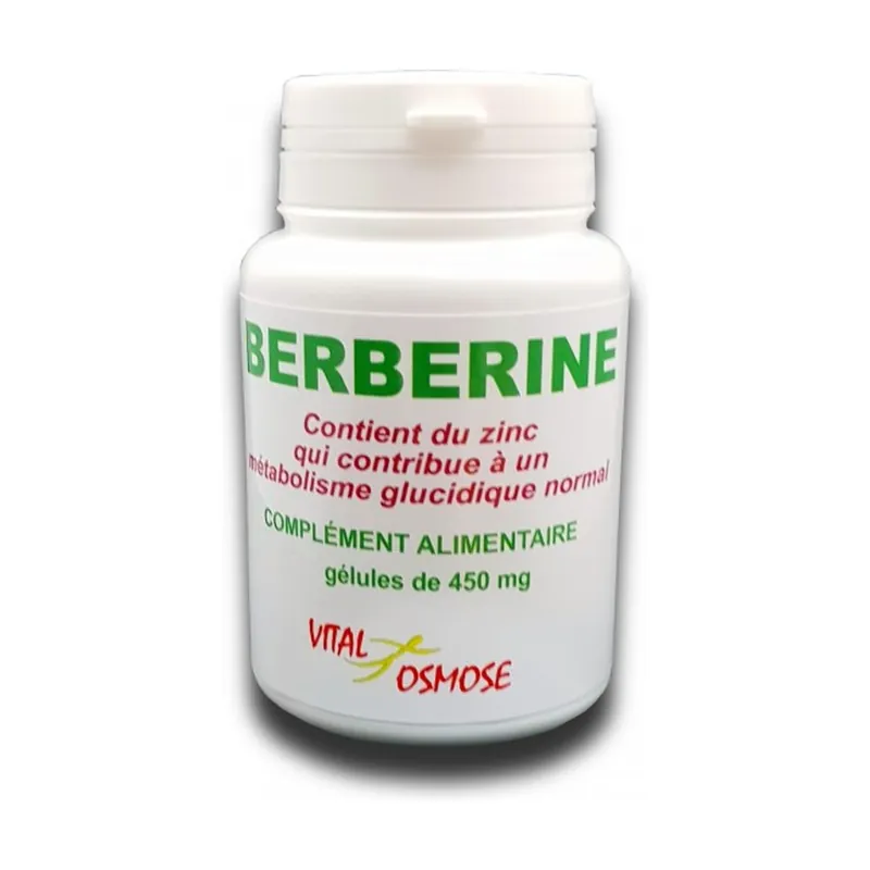 Berberine and Zinc 450 mg 120 capsules of 450mg Vitalosmose Next Day Delivery