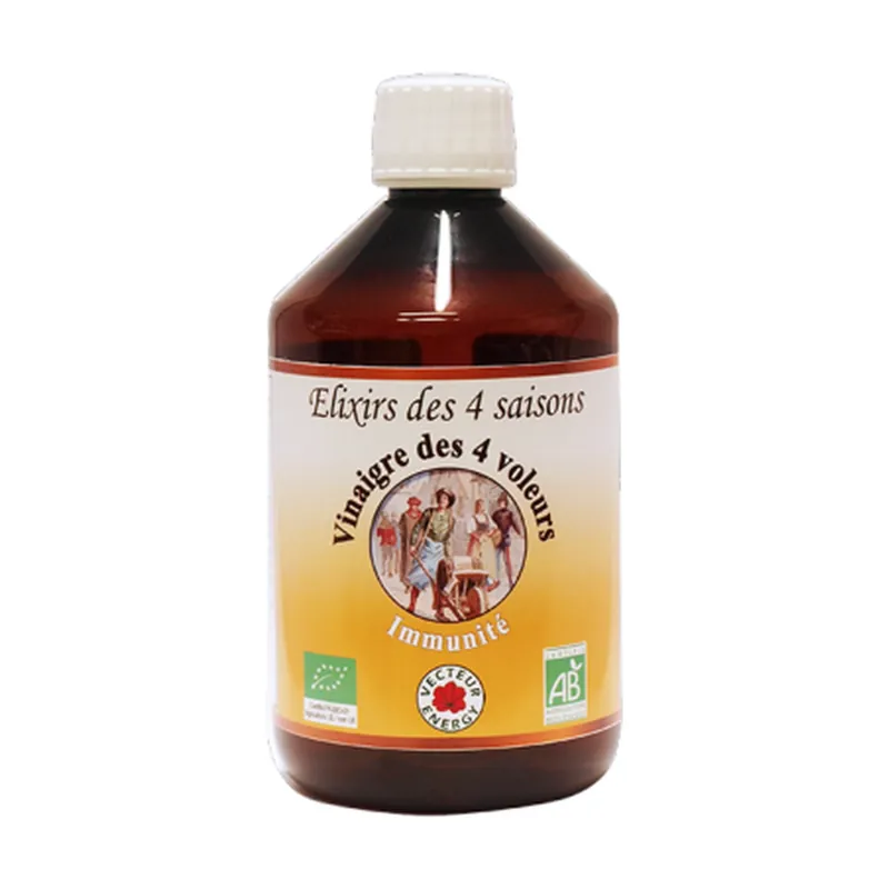Holiday Sale 4 seasons vinegar, ORGANIC four thieves vinegar 500 ml Vecteur Energy