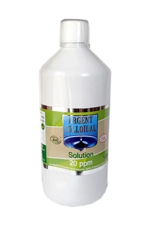 Budget 20 ppm BIO Colloidal Silver Solution 1 L Vecteur Energy