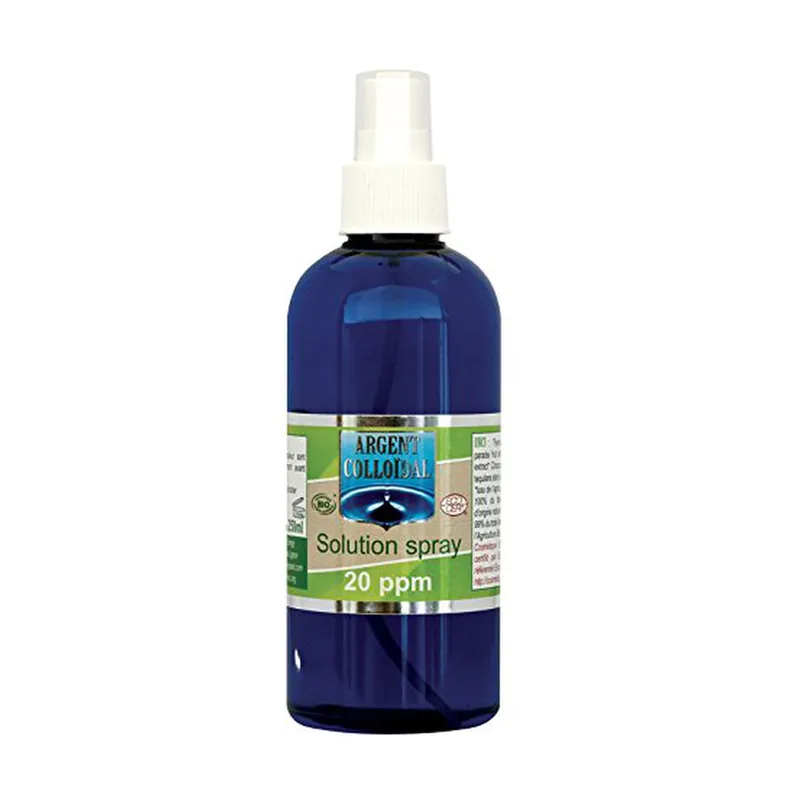 Big Sale Organic Colloidal Silver Solution 20 ppm 250 ml Vecteur Energy