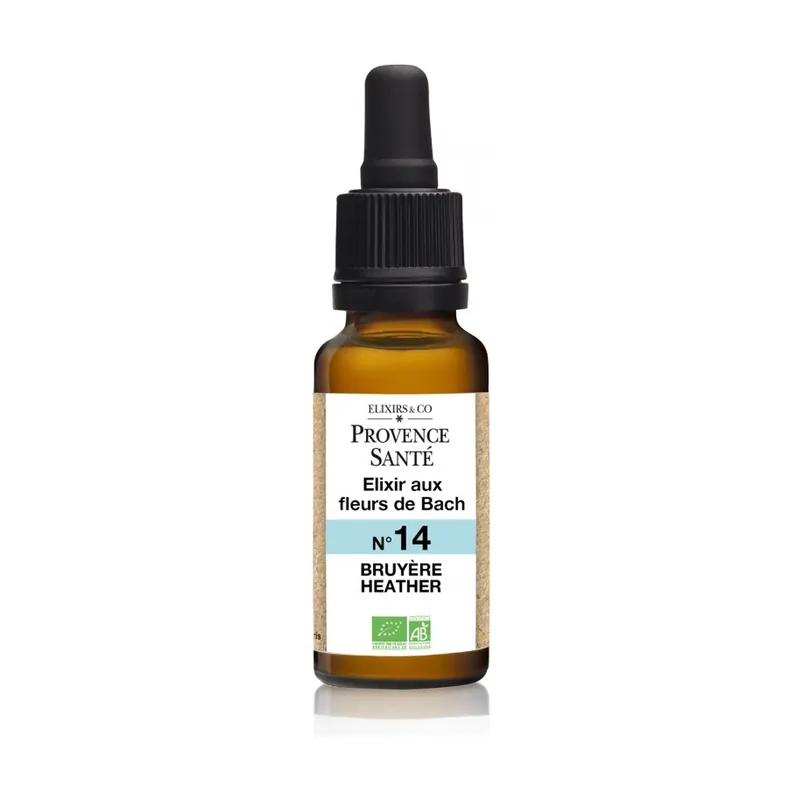 Professional Grade Organic Heather 20 ml of floral elixir Provence Sante
