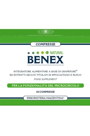 Special Offer Natural Benex tablets 40 tablets Erboristeria Magentina