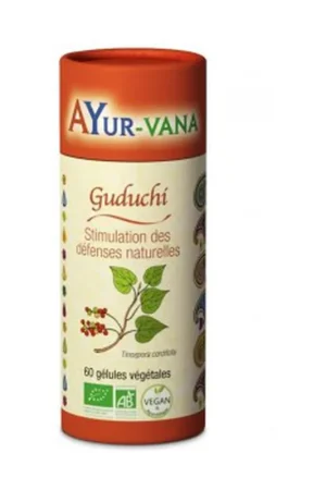 Seasonal Sale ORGANIC Guduchi 60 vegetable capsules Ayur-Vana