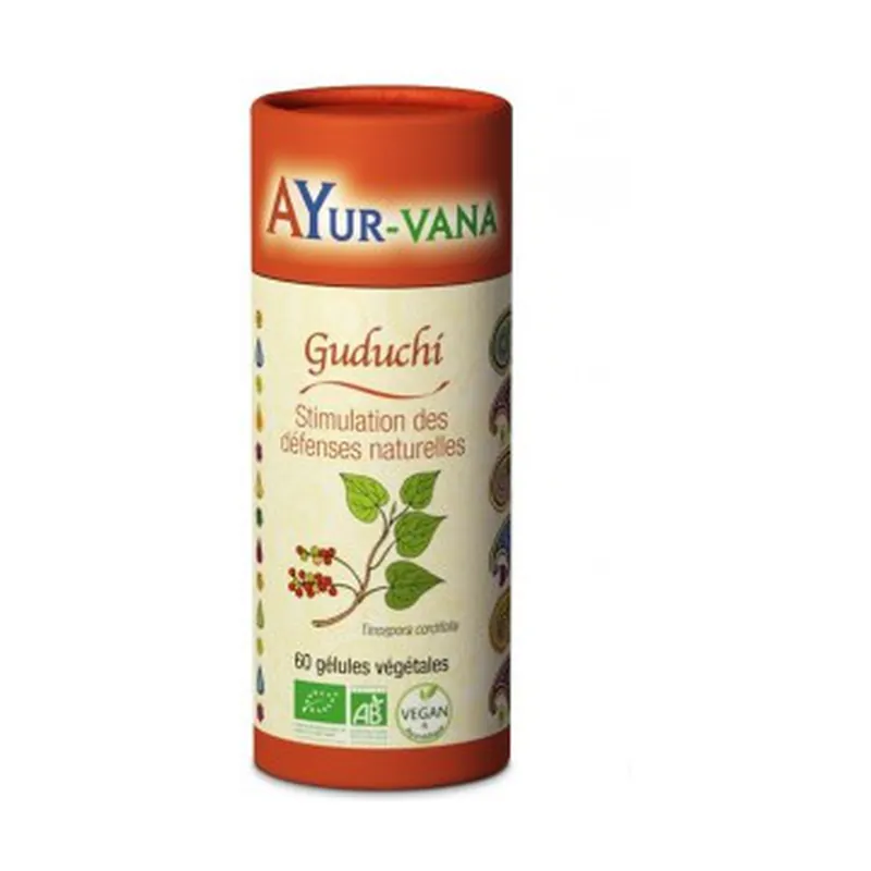Seasonal Sale ORGANIC Guduchi 60 vegetable capsules Ayur-Vana