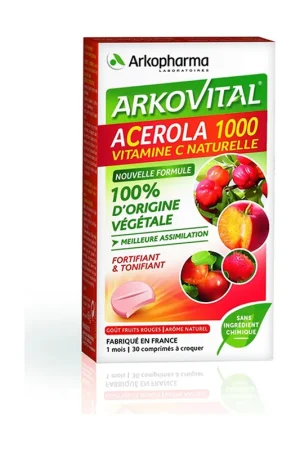 Acerola 1000 Chewable 30 tablets Arkopharma Price Cut
