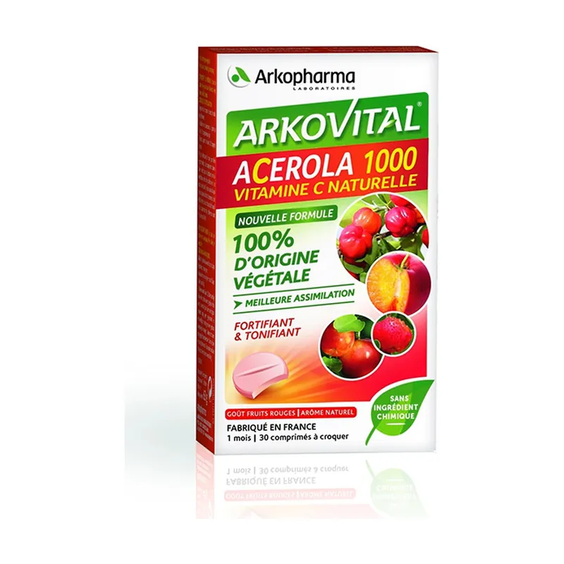 Acerola 1000 Chewable 30 tablets Arkopharma Price Cut